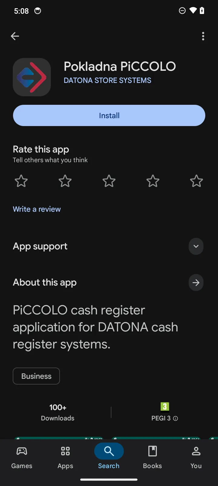 Instalace aplikace Pokladna PiCCOLO